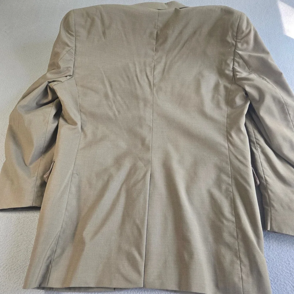 Jos. A. Bank Blazer Mens 40R Tan Two Button Notch Lapel Solid Sport Coat